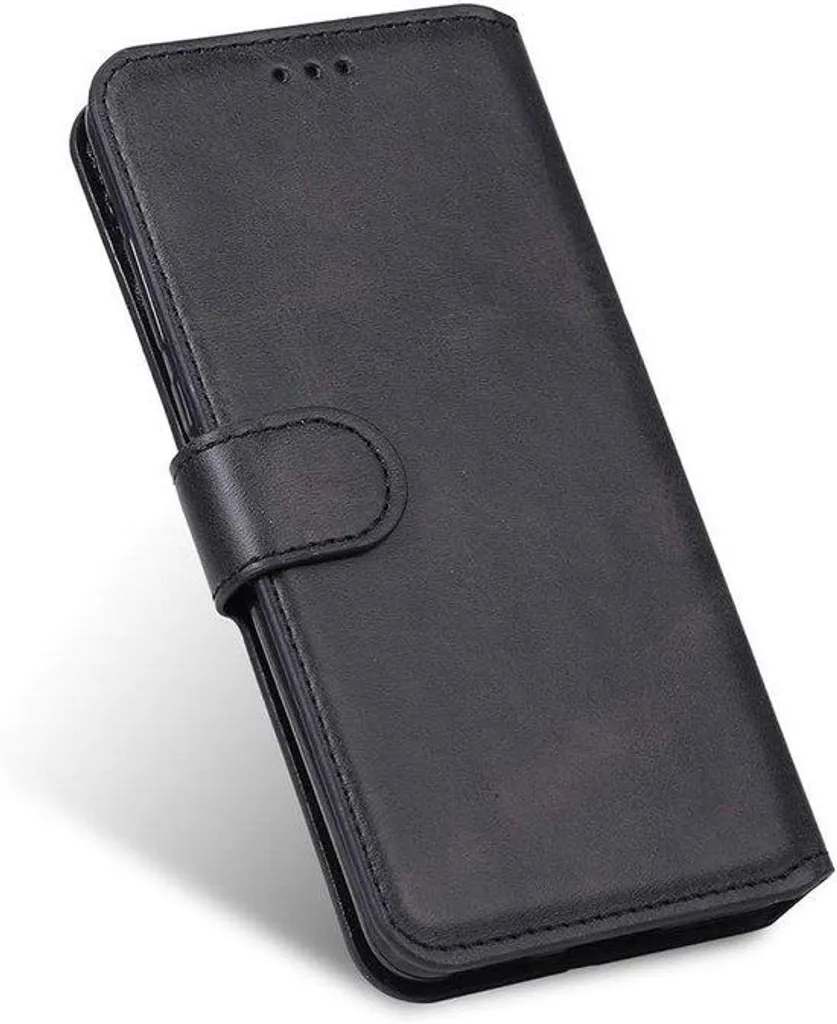 Protection Oppo A53s Style Livre avec Support Vidéo Intégré - Noir
