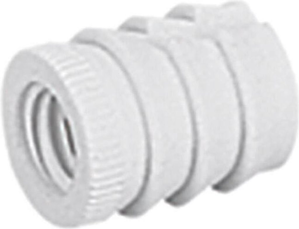 Hettich Muffe 100 / 079540 Durchmesser 10x13mm Kunststoff weiß Gewinde M6 - 79540