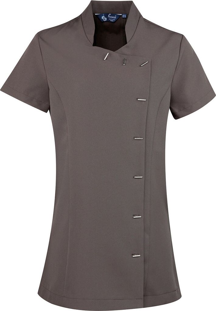 Premier - "Orchid" Tunika für Damen kurzärmlig PC6881 (42 DE) (Dunkelgrau)