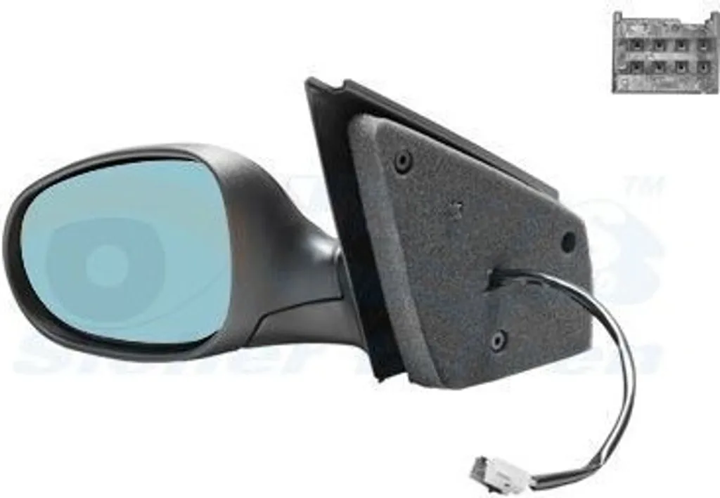 Rétroviseur Extérieur Gauche pour Fiat Bravo II Miroir avec Dégivrage