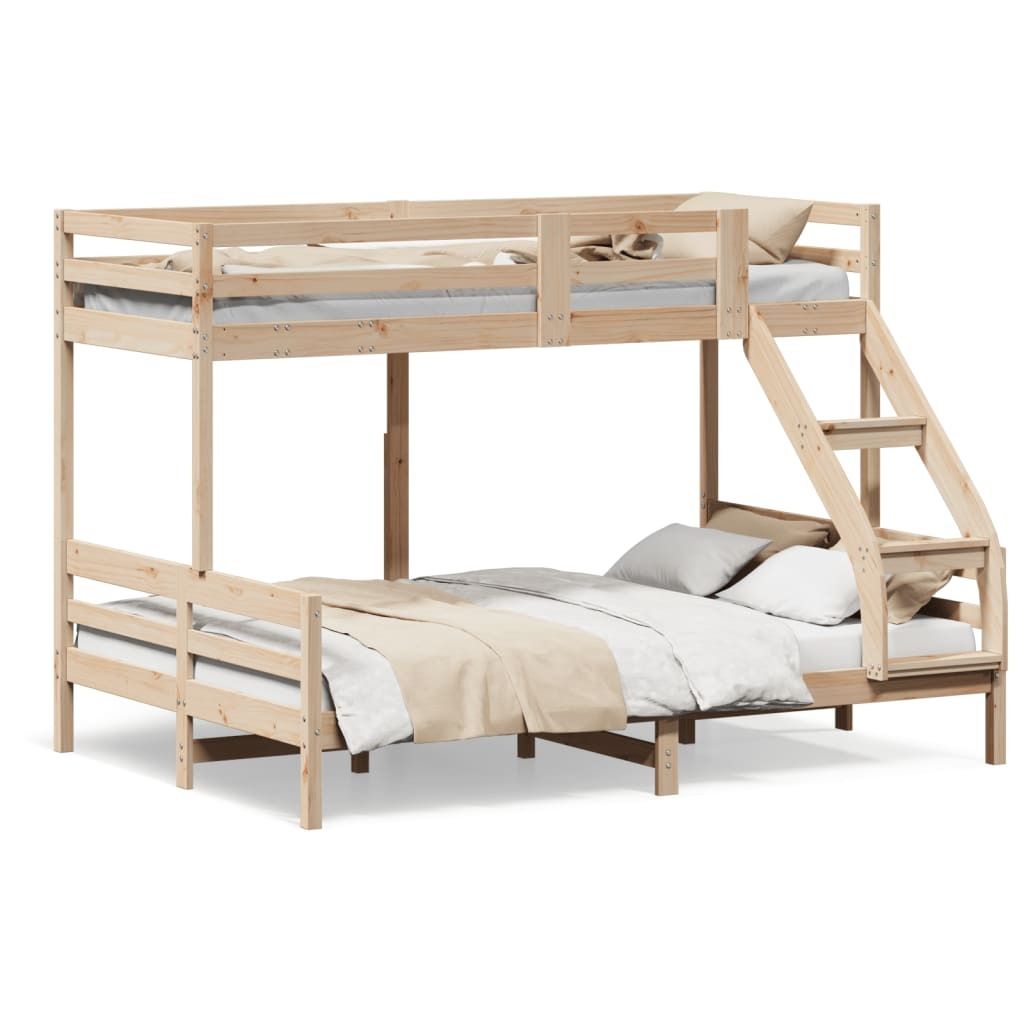 vidaXL Patrová postel 90x200/140x200 cm z borovicového Obrázek produktu 