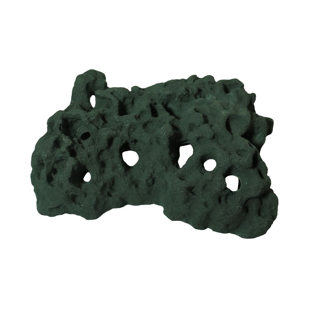 Variogart Lochgestein L 1439 Dekoration Deko Aquarium Terrarium Schiefer-Anthrazit