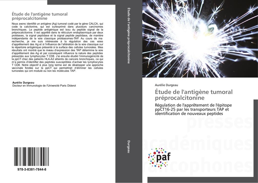 Étude de l'antigène tumoral préprocalcitonine