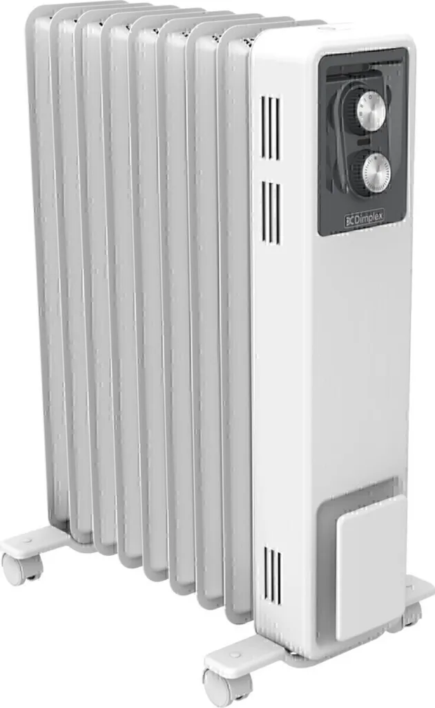 Radiateur à ailettes mobile pour chauffer rapidement bureau et atelier