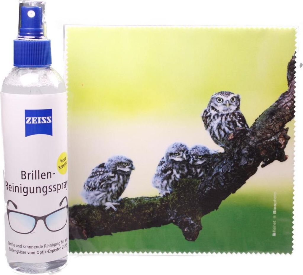 Mikrofasertuch "Eulen auf einem Ast" Größe 18,5*18,5 cm von La Kelnet