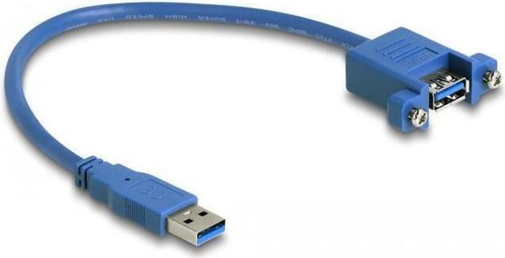 DELOCK Kabel USB 3.0 A Stecker USB 3.0 A Bu zum Einbau 25cm