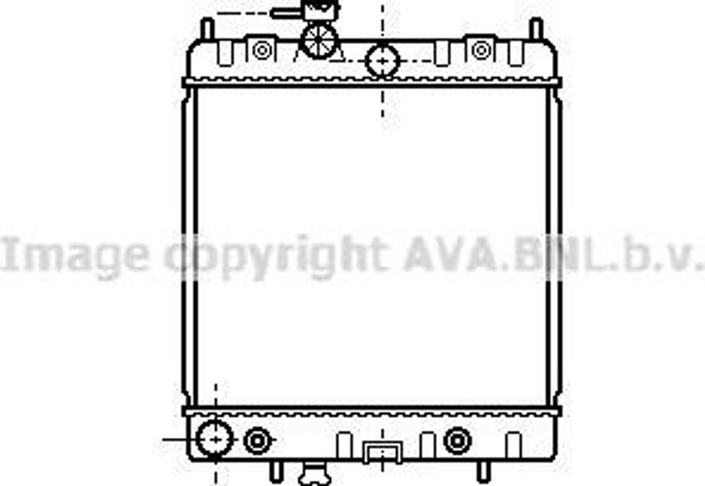 AVA DNA2131 Motorkühler OE 214601F515 kompatibel mit Micra