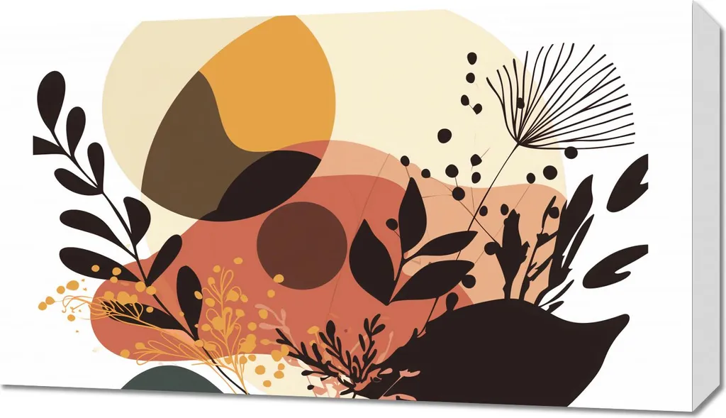 Decorazione Parete Tramonto nel Giardino 70x40 - Stampa Artistica Premium