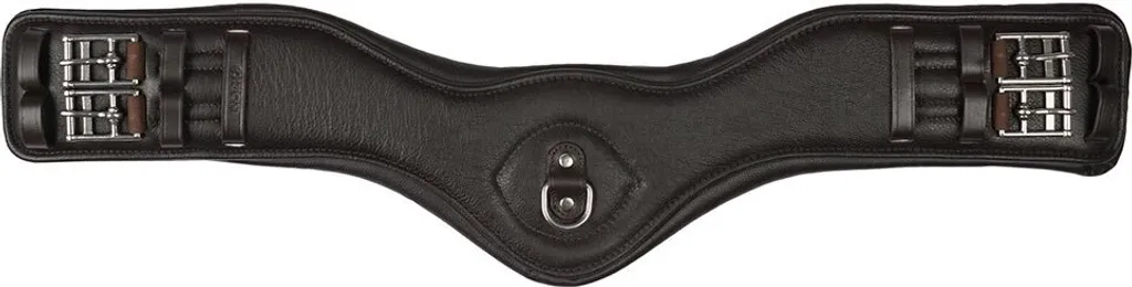 Sangle de dressage anatomique Horka 60 cm en cuir souple rembourré