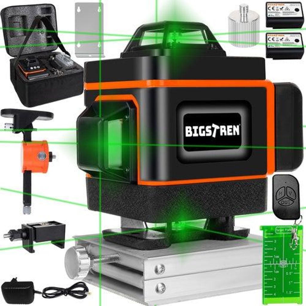 Bigstren 18763 4D Křížový Nivelační Laser 16 Liniový Obrázok produktu 