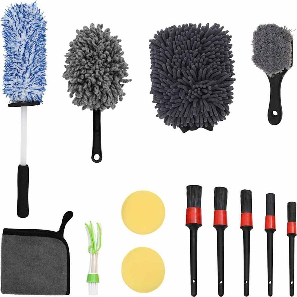Auto Bürsten Set Mehrfarbig Poly-Rattan