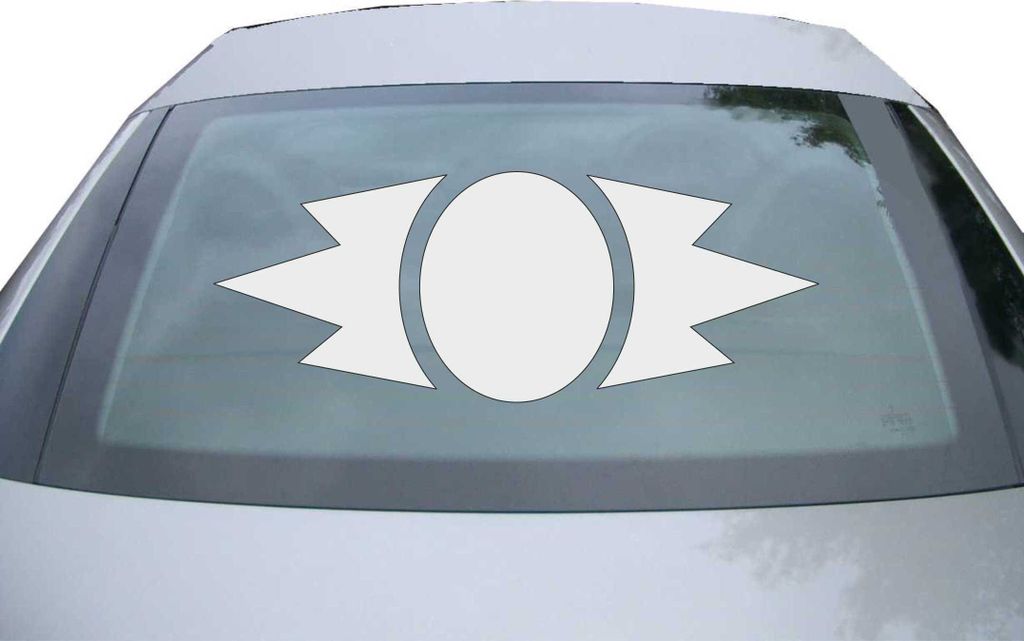 Indigos UG - Aufkleber Heckscheibe & Motorklappe DE2369 - silber - 600x228 mm - Alte Sith - Auto Scheiben Fenster Heckklappe Tuning Racing JDM - Di...