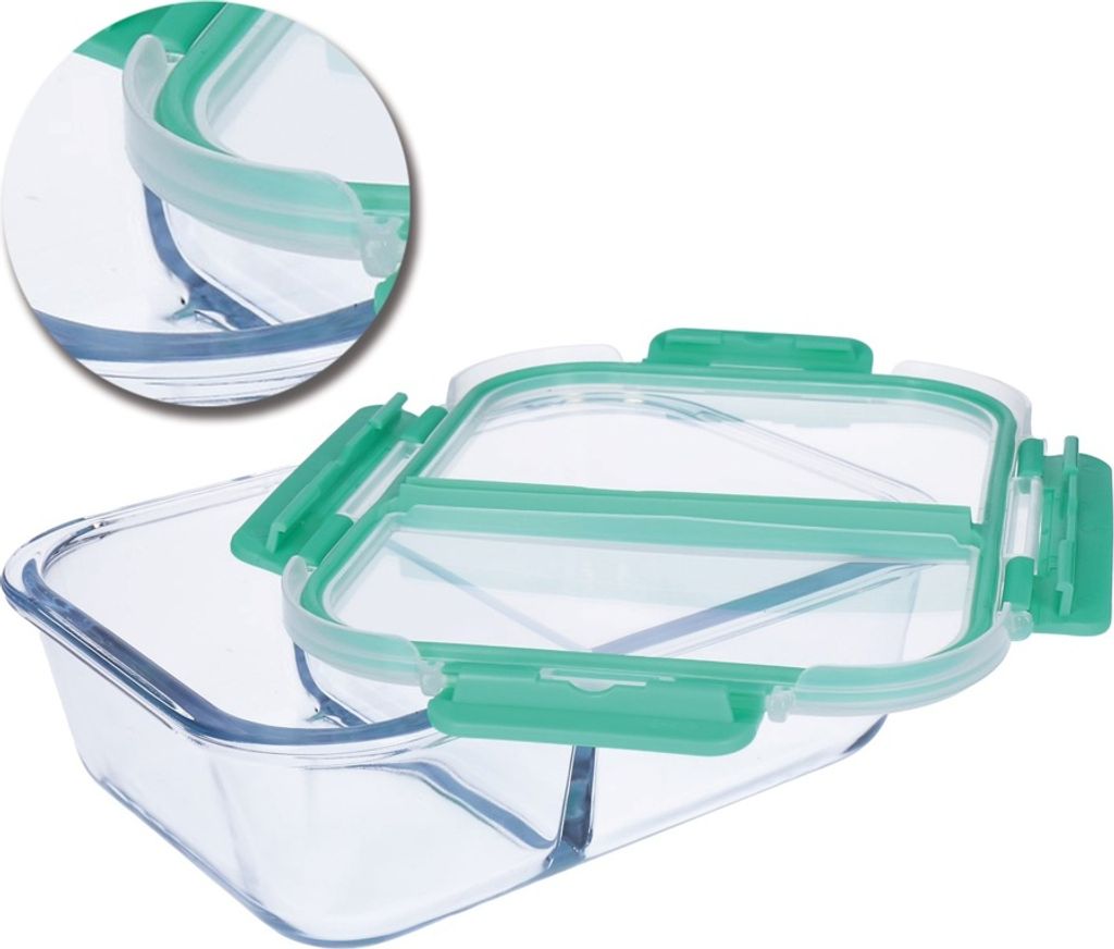 6 tlg. Glas- Frischhaltedosen Set, Klick- Deckel, Gefrier Produktbild 4