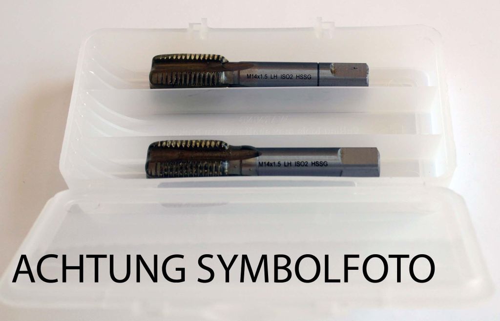 Hand-Gewindebohrer Set Satz (2Stk) M8x1 Mf HSS DIN352 Links Linksgewinde