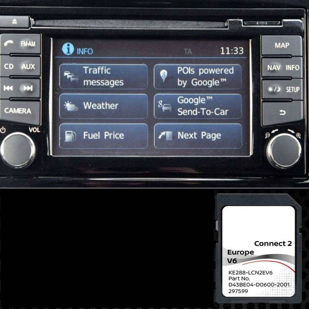 Scheda SD Navigazione GPS Europa 2021 v6 - Database Q3.2019 Immagine del prodotto 