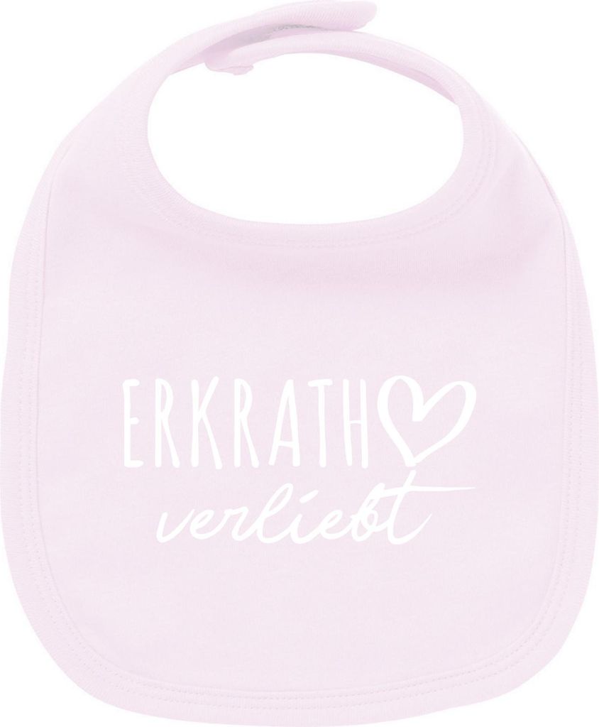 Huuraa Unisex Babylatz Erkrath verliebt Geschenk Babypink Baumwolle Erkrath Mitbringsel