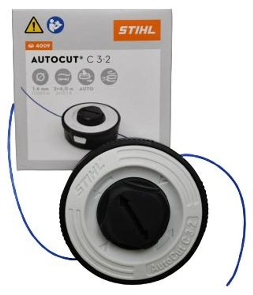Stihl 40097102100, Bürstenschneidkopf, Schwarz, Weiß, 1 Produktbild 