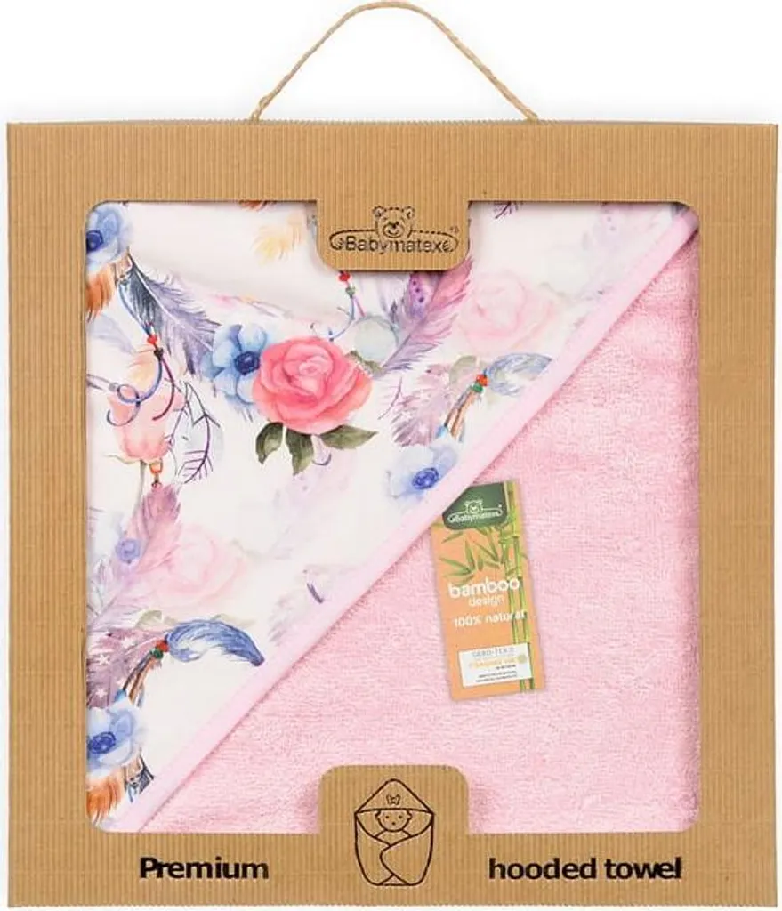Drap de bain bébé grand format 100x100 cm idéal sortie de douche - 2