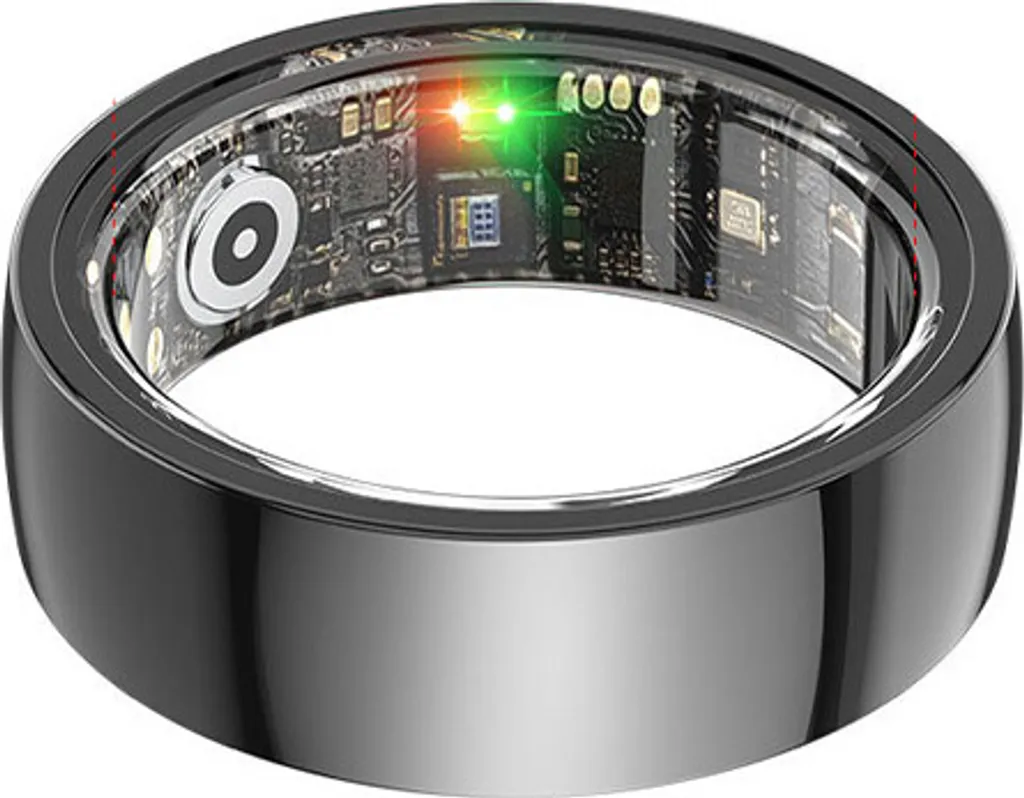 Regala la Salute con INF Smart Ring R1000 Nero | Anello Fitness Elegante 8