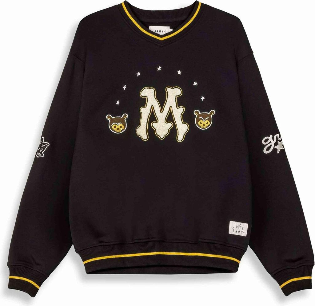 Grimey Sweatshirt GSW643-BLK in BLACK color size x-large