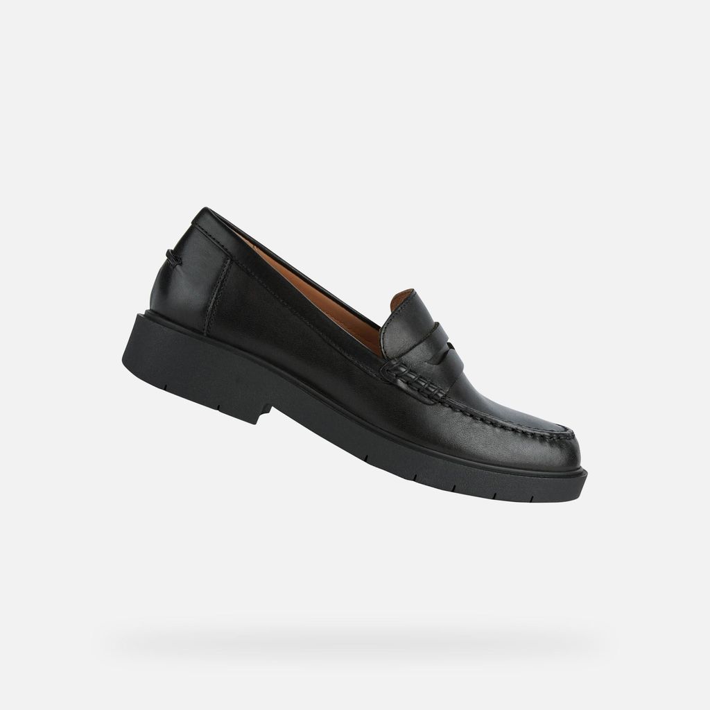Geox Mokassins für schwarze Damen Spherica EC-1 37,5