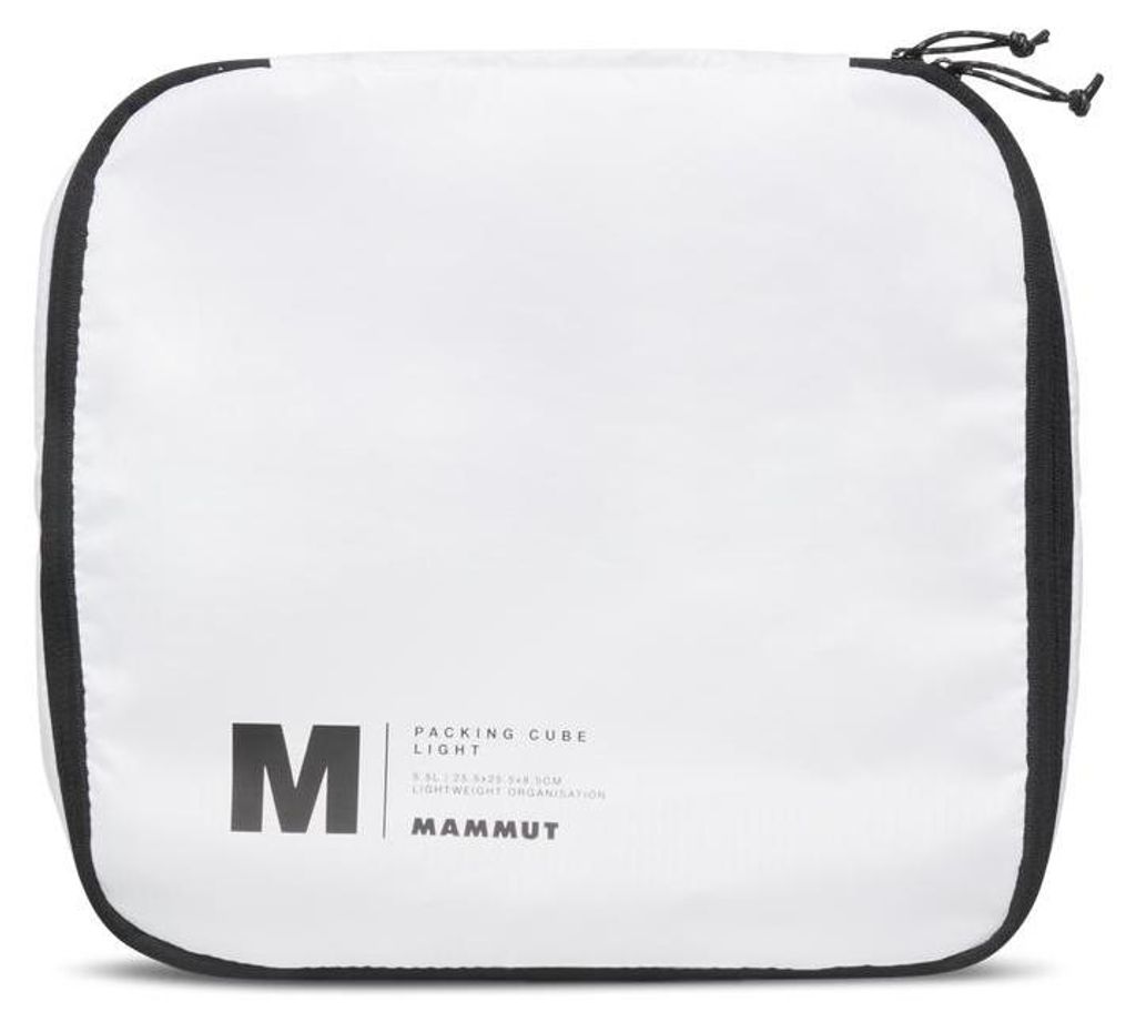 Mammut Packing Cube Light M - Ultraleichter Packwürfel für Reise & Trekking, Farbe:white, Größe:M