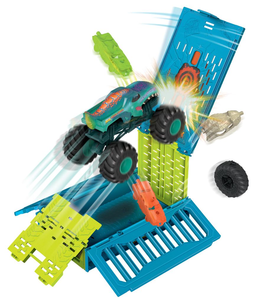 Hot Wheels Monster Trucks Mega Wrex Oversized Crash Cage Produktbild 