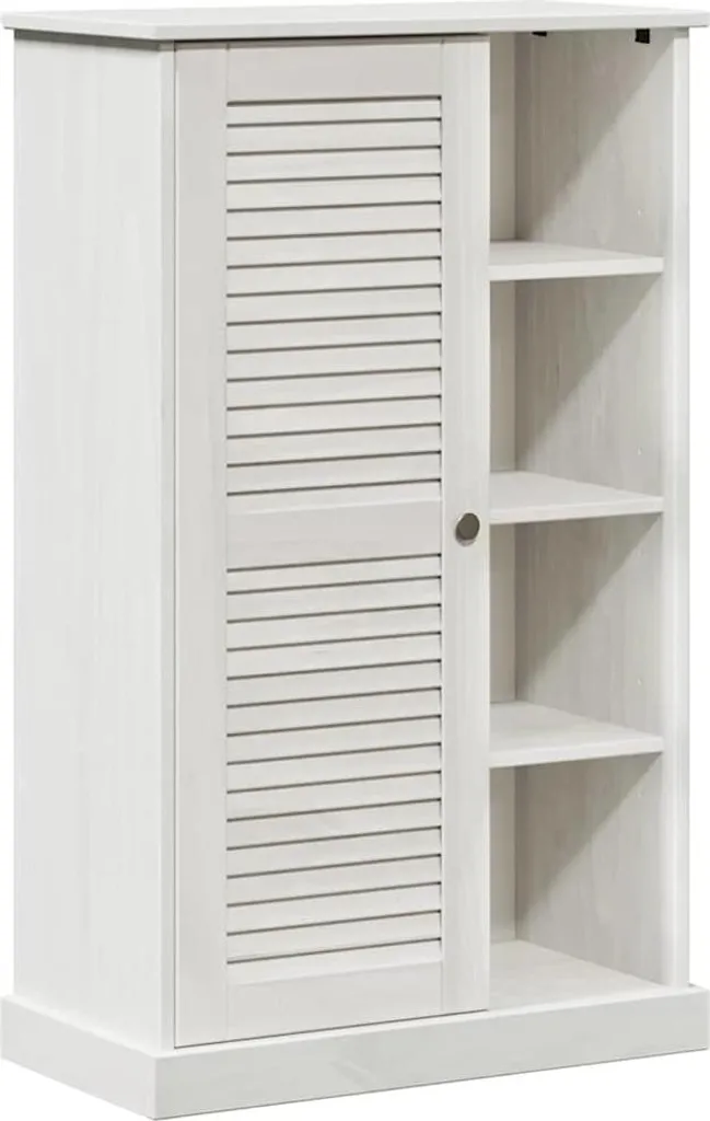 Mobiletto Shabby Bagno VIGO 68x110 cm | Bianco Anticato Décapé
