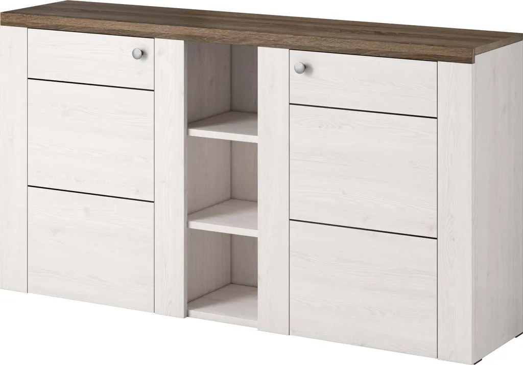 Commode de rangement deux portes pour organiser un salon encombré