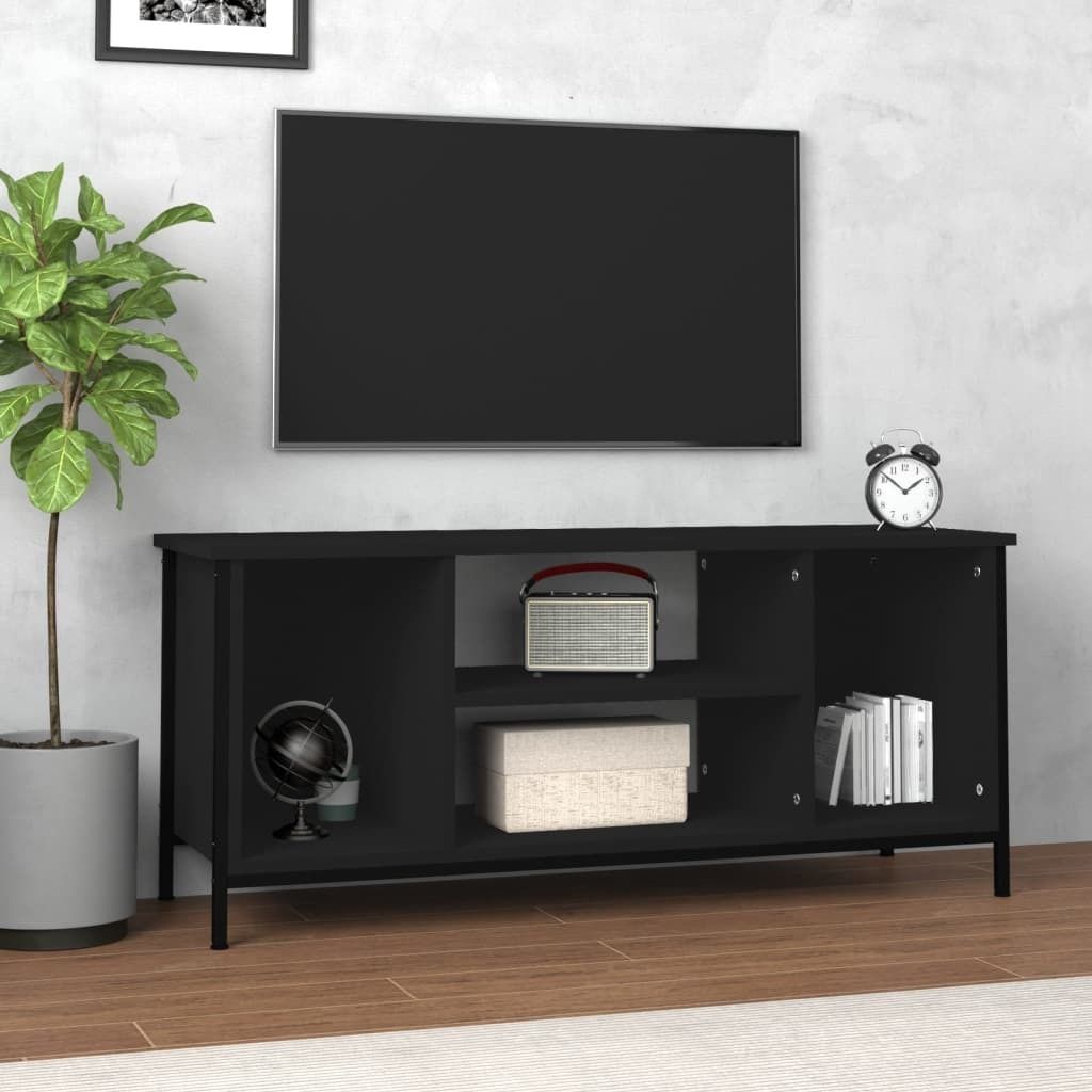 "2026 Promotion" TV-Schrank - TV-Lowboard - Schwarz 102x35x45 cm Holzwerkstoff - TV-Regal CC29215
