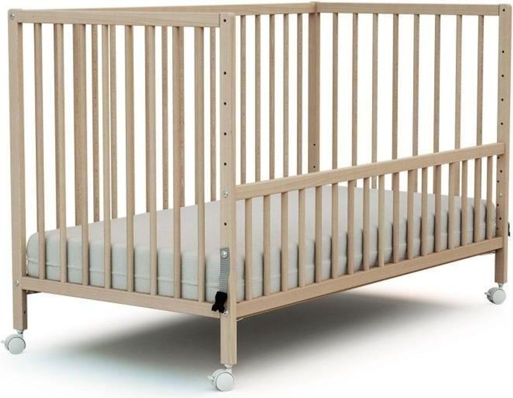 Beistellbett - 60 x 120 cm - LIO - Rohbuche
