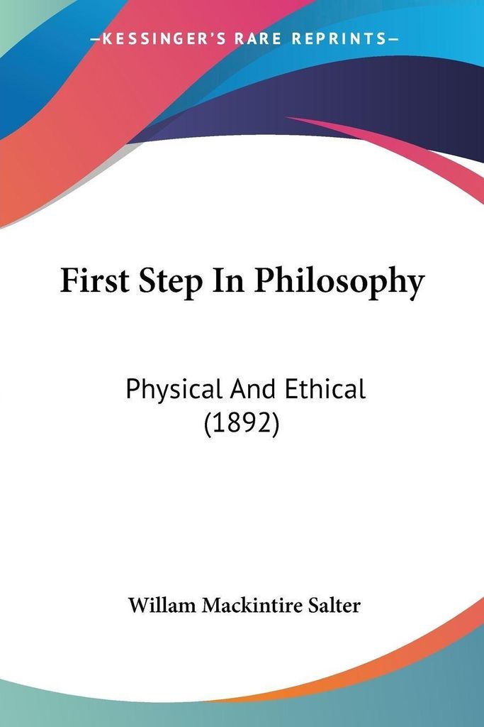 First Step In Philosophy