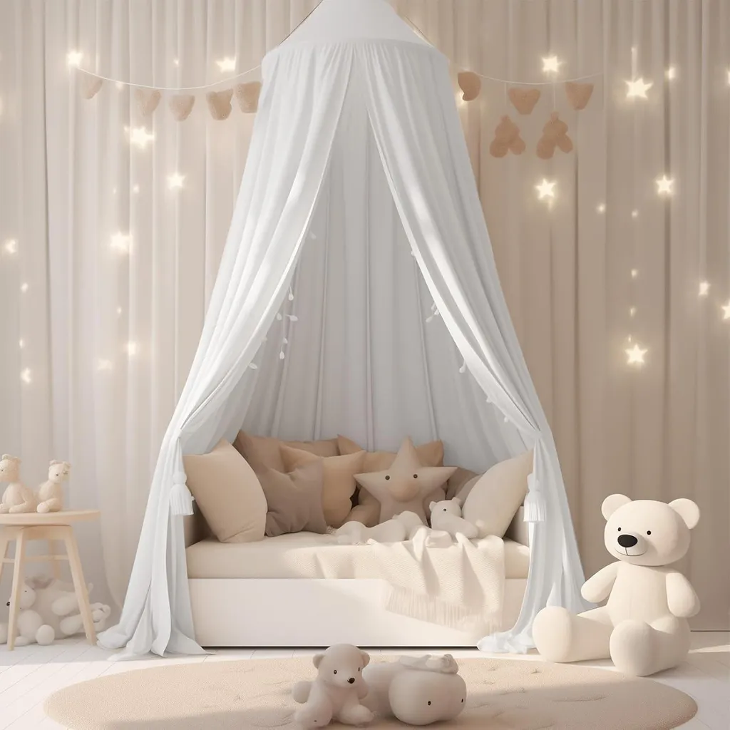 Ciel de lit moustiquaire pour chambre d'enfant style princesse 60x250cm