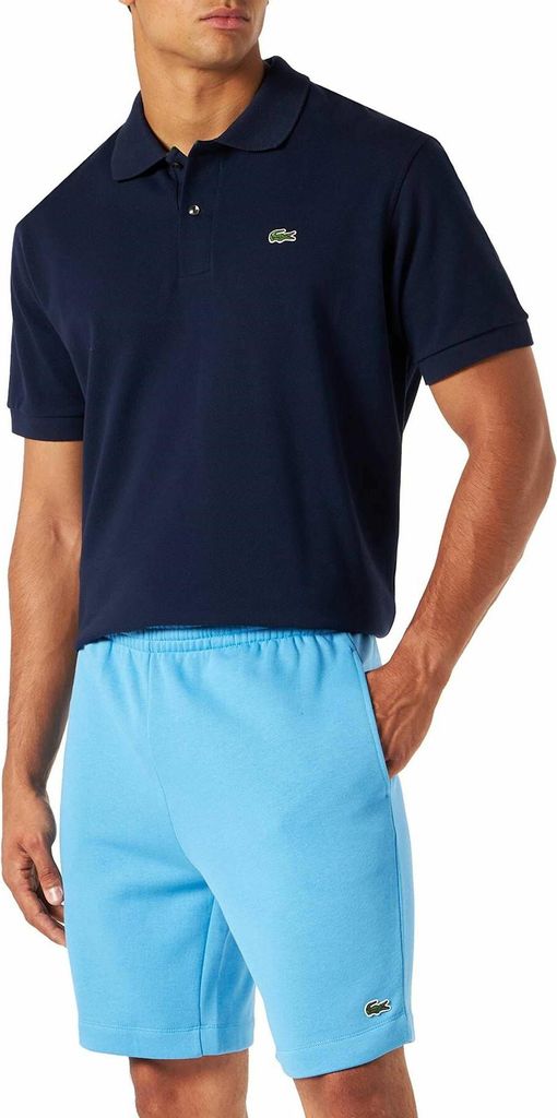 Lacoste Shorts Sweat-Shorts mit Tunnelzug, Seitentaschen, Gesäßtasche und gesticktem Logo