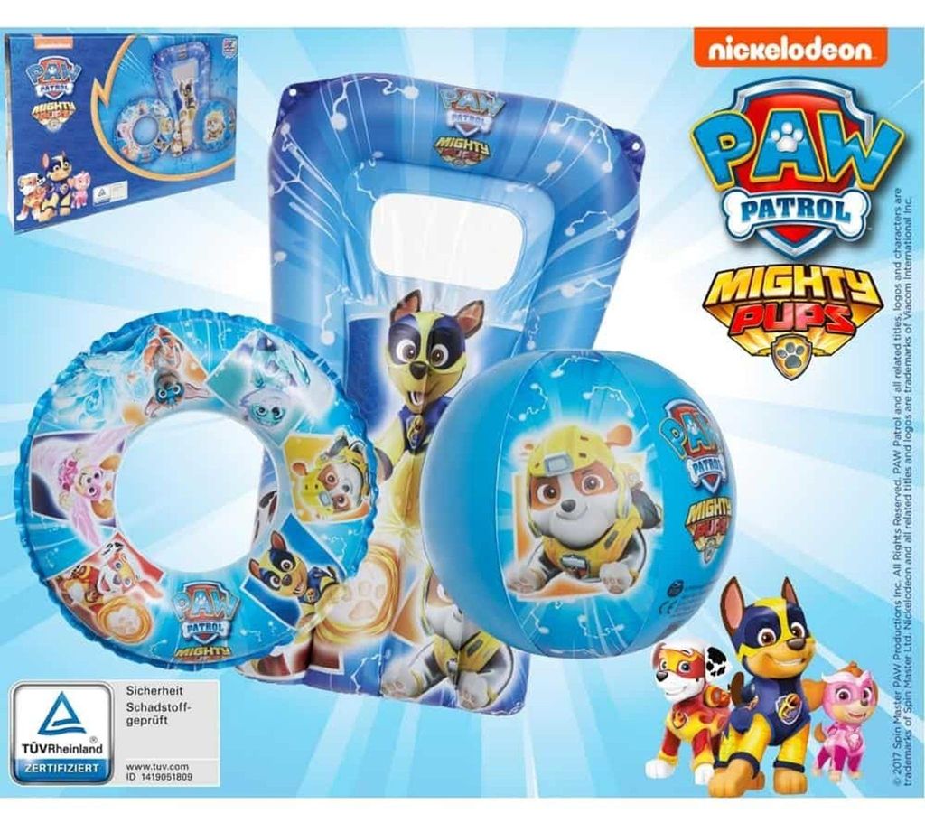 Set Giochi Spiaggia 3 Pezzi: Palla, Salvagente, Materassino Immagine del prodotto 