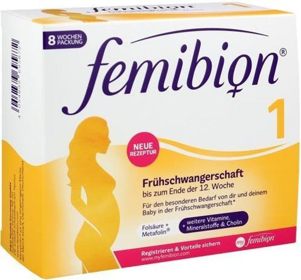 FEMIBION 1 Frühschwangerschaft Tabletten 56 Stück PZN Produktbild 