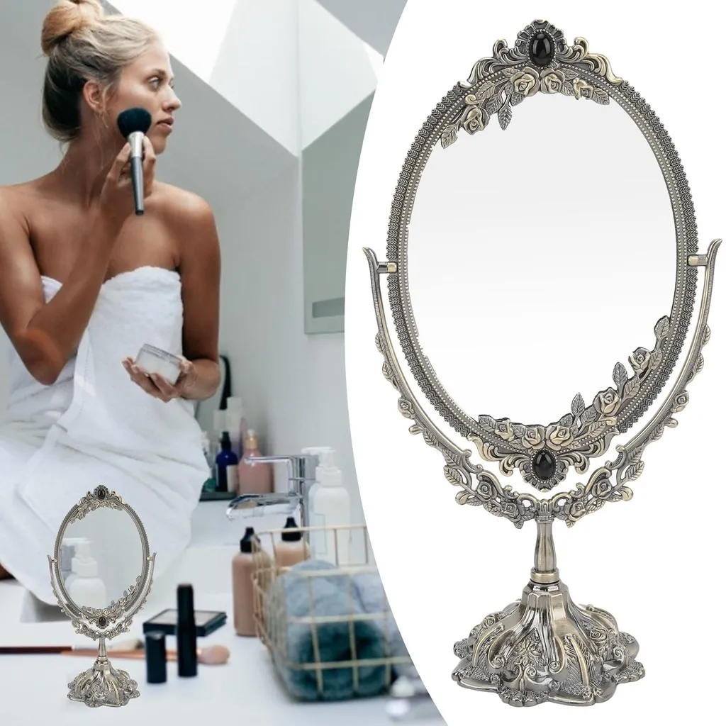 Miroir à Poser Grossissant Vitamine II 17cm Noir