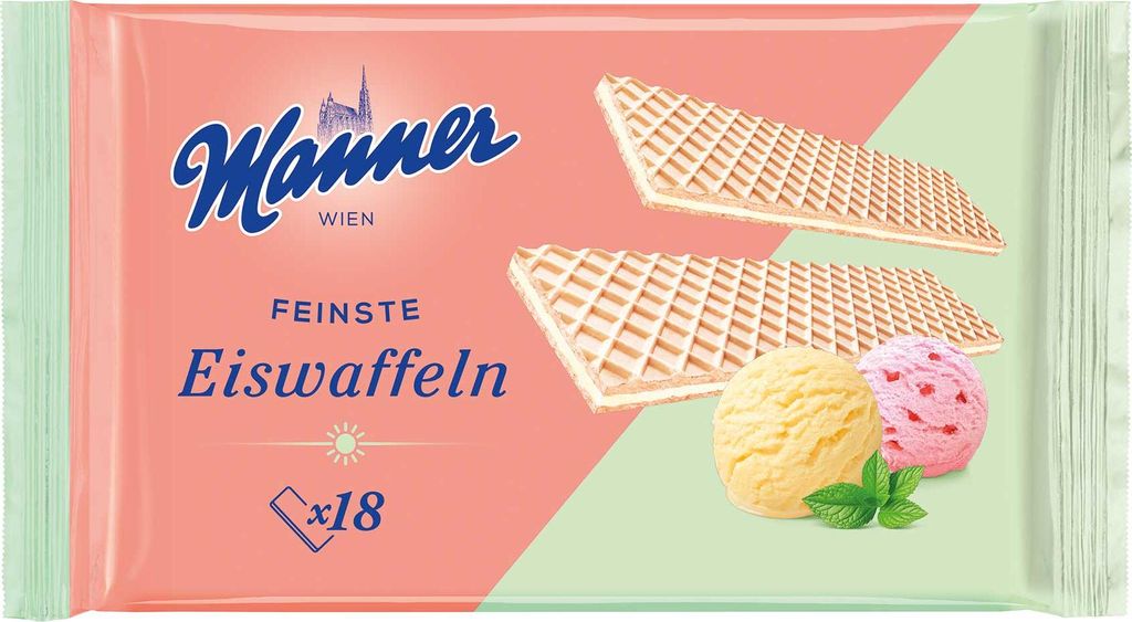 Manner Feinste Eiswaffel 18 Stück 75g - Eiswaffeln von Produktbild 