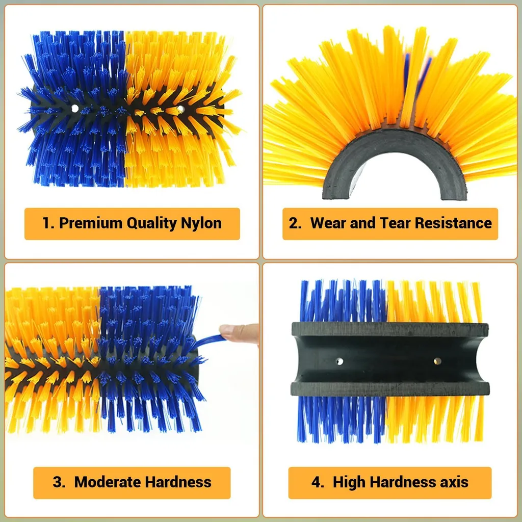 Brosse rotative à rouleaux pour bétail - Kit de 2 brosses de massage Pro - 3