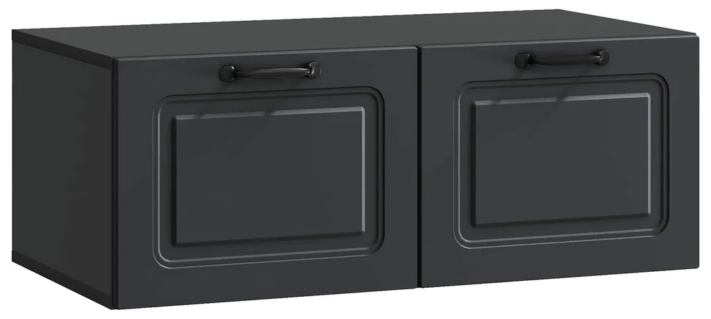 Meuble TV mural noir vidaXL idéal pour optimiser les petits salons