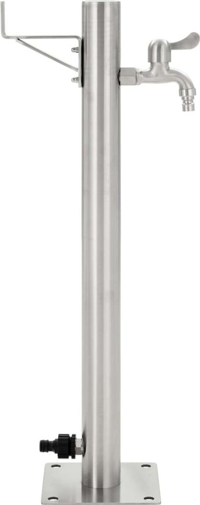 Colonna d'acqua da giardino in acciaio inox rotonda 65 cm Immagine del prodotto 