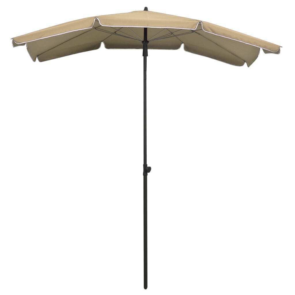 "2026 MODERNE" Sonnenschirm mit Mast 200x130 cm Taupe - Sonnenschirme CC1193556