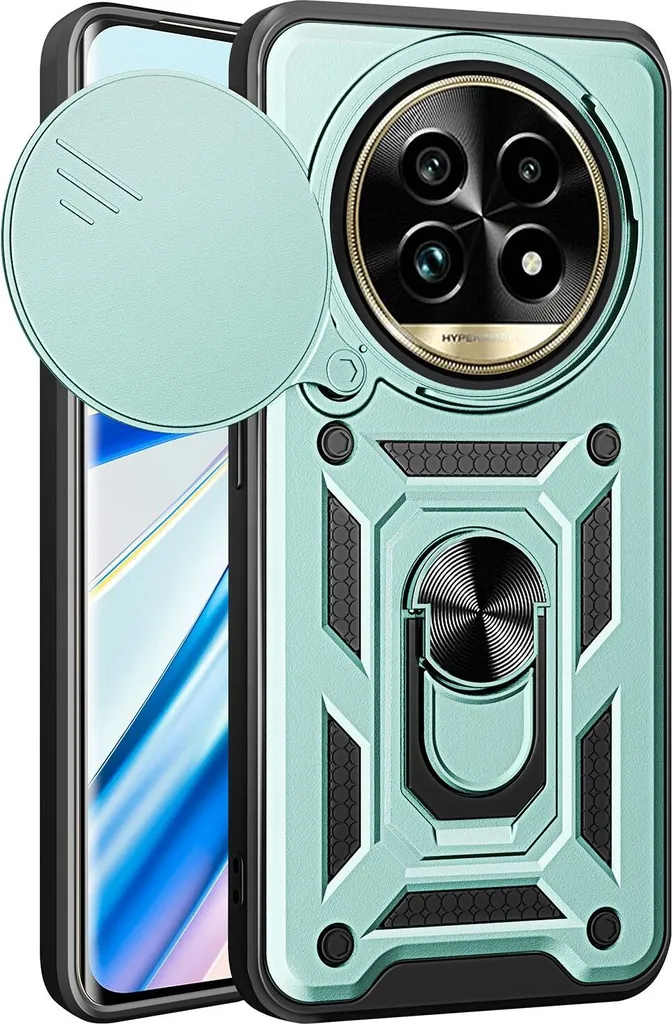 Custodia Realme 13 Pro / 13 Pro Plus - Cover Silicone Verde Anello - 1