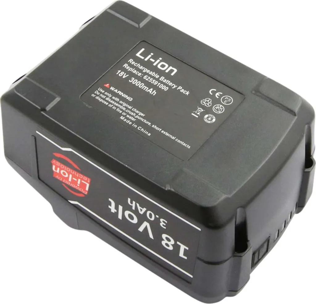 Batterie de Secours pour Metabo BS 18 - 18V 3000mAh idéale Chantiers