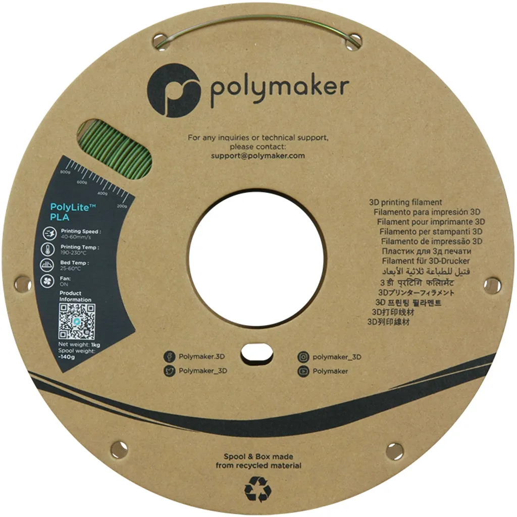 Polymaker PolyLite PLA Starlight Meteor 1.75mm 1kg Filament 3D Précis - 5