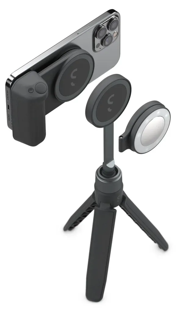 Stabilisateur Smartphone pour Créateur de Contenu SnapGrip Kit Pro Noir