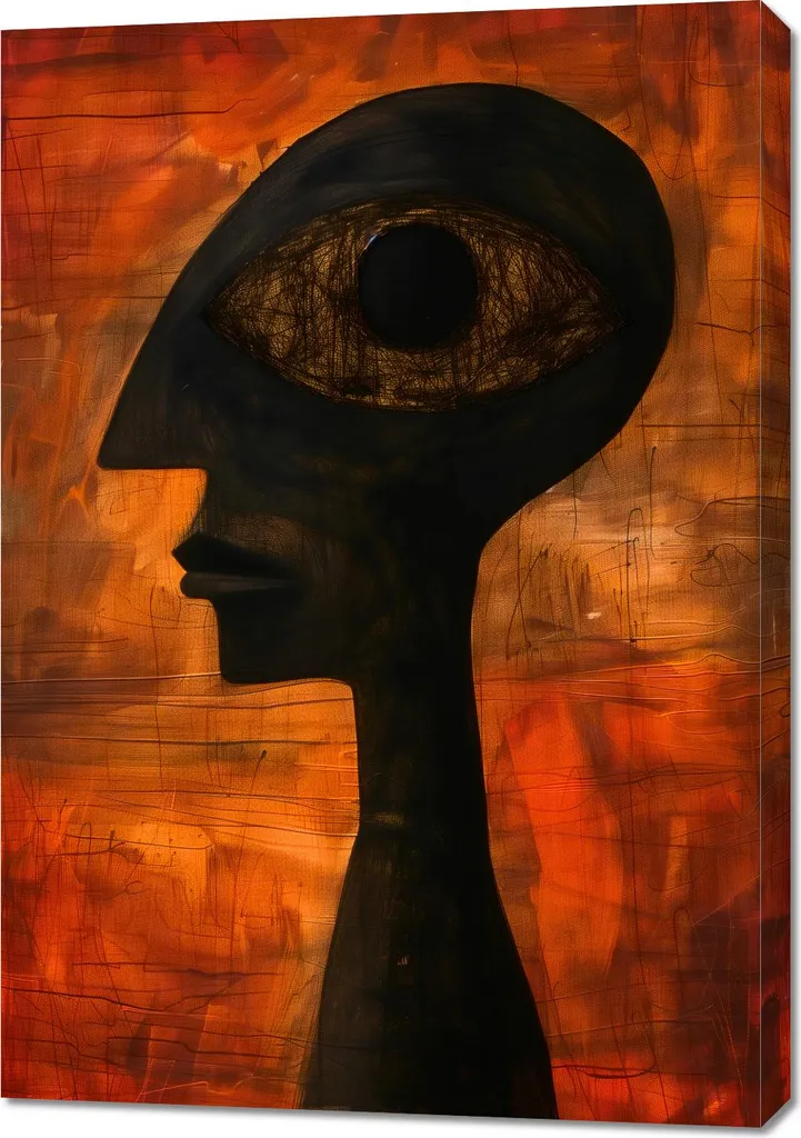 Quadro 70x100 cm Profonda Intuizione - Arte Moderna per Soggiorno