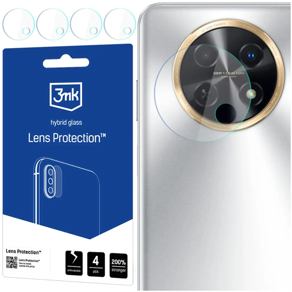 Huawei Nova Y91 Lens Protection 3Mk | Kit 4 Pezzi Vetro Fotocamera