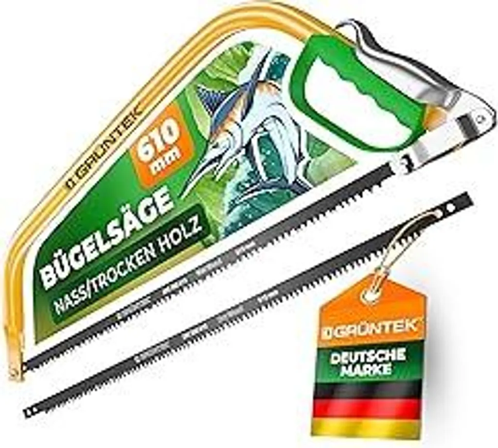 GRÜNTEK MARLIN 610mm: Seghetto Professionale per Silvicoltura e Giardino