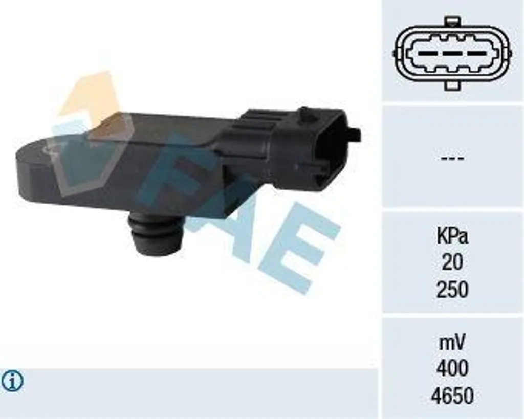 Capteur de Pression Turbo pour Réparer Perte de Puissance Renault OE